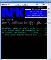 A NRK teletext page